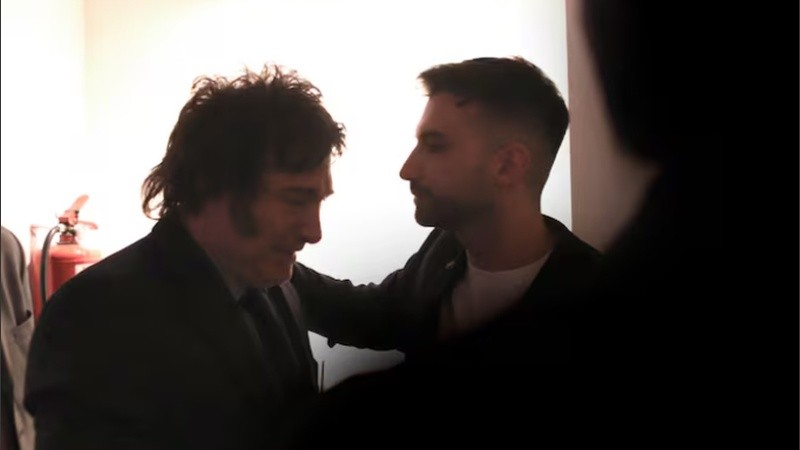 Javier Milei y Mauricio Novelli.