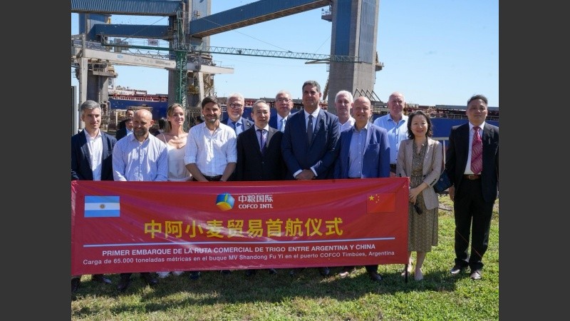 Hito: en diciembre en Cofco cargó el primer barco con trigo rumbo a China. Ahora, es el turno del maíz