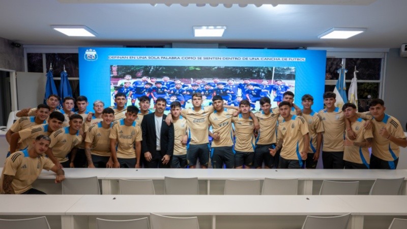El plantel de Argentina sub 17.