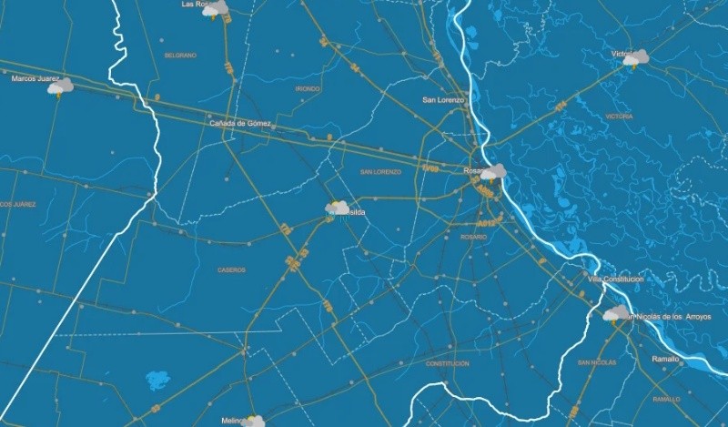 &nbsp;Se prevén más tormentas para la región (SMN).