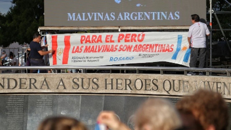 Acto  homenaje a excombatientes de Malvinas en Rosario.