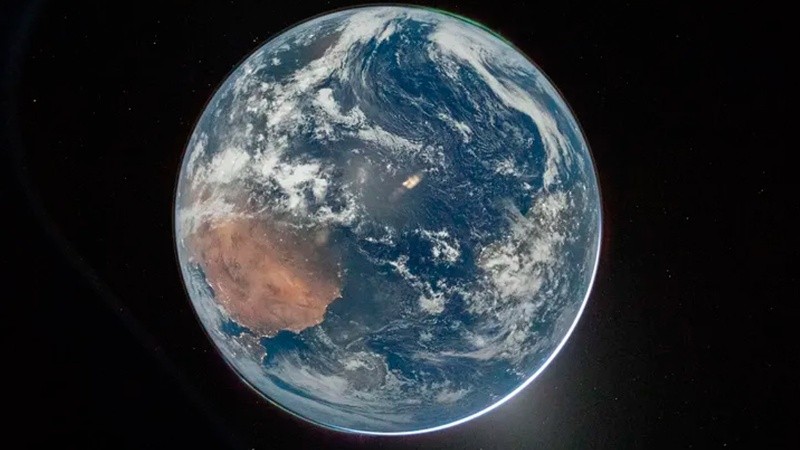 En la foto difundida por la Nasa, no se observa ni a Argentina ni a América Latina.&nbsp;