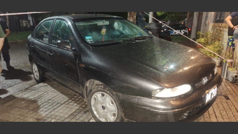 El Fiat Brave que utilizaba el autor de los robos.