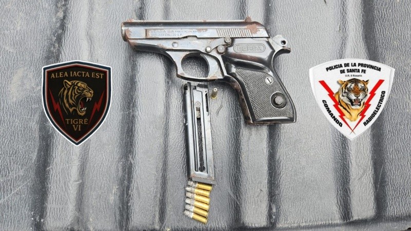 &nbsp;El arma secuestrada.