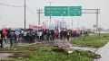 Los manifestantes cortaron ambas manos de la Autopista.
