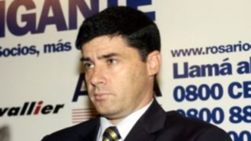 Gonzalo Estévez durante su etapa como secretario de Rosario Central.