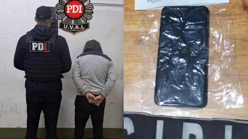 El detenido fue trasladado a la sede de la PDI.