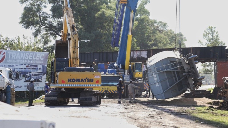 Cuatro años atrás un descarrilamiento se cobró la mitad del puente.