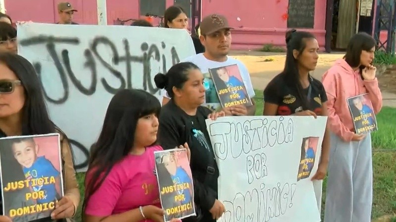 La protesta en Fray Luis Beltrán. (imagen El Tres)