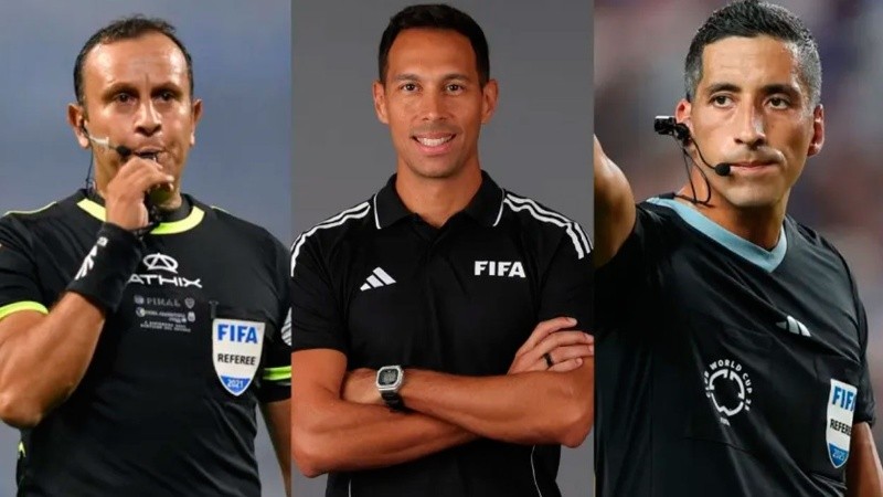 Los tres árbitros que estarán presentes en el Mundial 2026