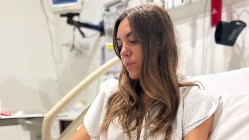 La modelo está otra vez internada