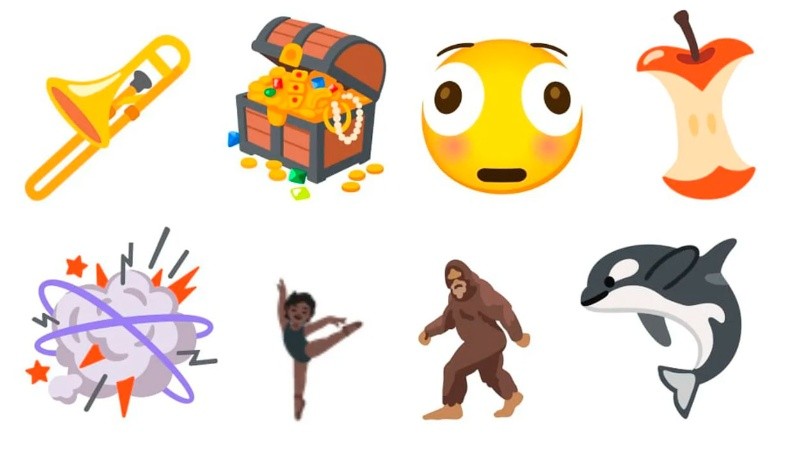 Los nuevos emojis incluidos en la actualización de Apple.&nbsp;
