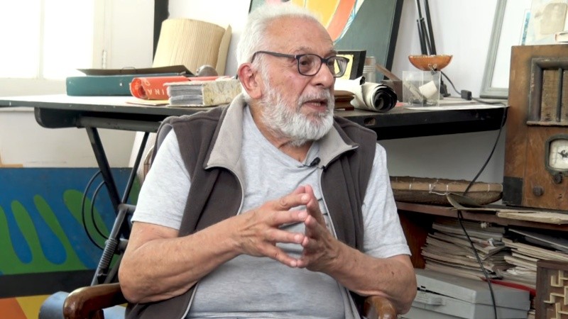 El artista rosarino Ruperto Fernández Bonina.