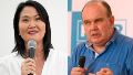 La candidata Keiko Fujimori (Fuerza Popular) y el candidato Rafael López Aliaga (Renovación Popular).