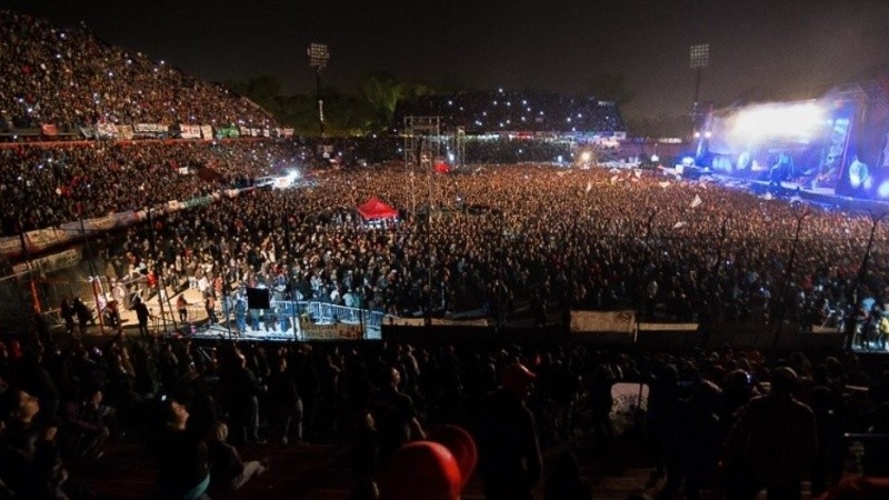 La Renga, en 2018, uno de los últmos grandes shows musicales en el Marcelo Bielsa. (archivo Alan Monzón/Rosario3)