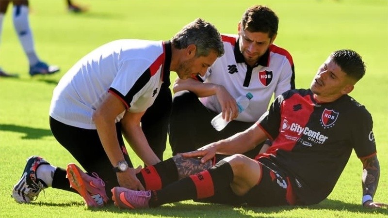 García padece un traumatismo de rodilla y distensión muscular del isquiosural.