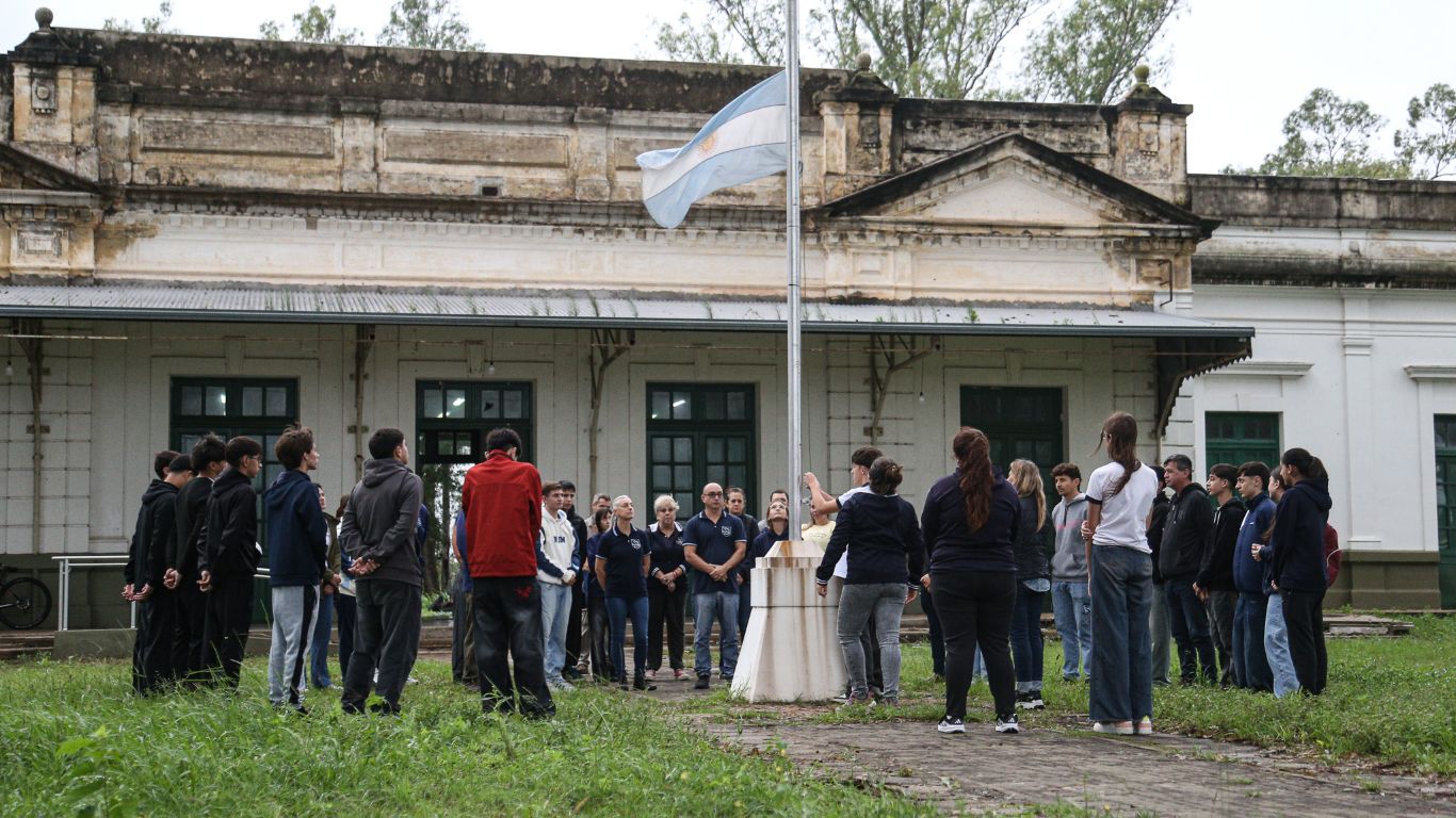 Alumnos de San Cristóbal. Alan Monzón/Rosario3. Enviado especial, desde San Cristóbal.