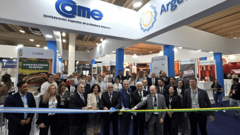 Empresas argentinas cortan cintas en el stand de Came en ExpoApras