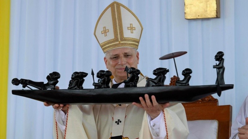 Una imagen del papa León XIV durante su visita a Camerún, en el marco de su gira por África.
