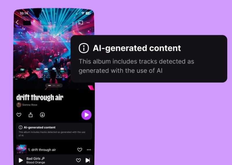 &nbsp;Deezer comenzó a etiquetar las canciones generadas con IA que se suben a su plataforma.