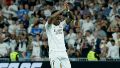 Vinicius pide disculpas, tras conseguir el segundo gol del equipo blanco (EFE).
