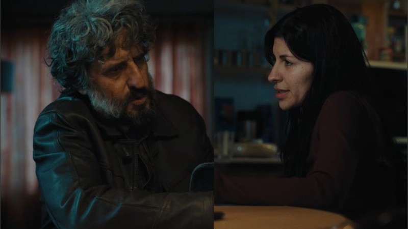 El actor Diego Peretti y Cazzu.