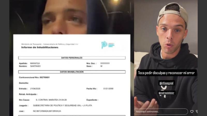 El influencer pidió perdón