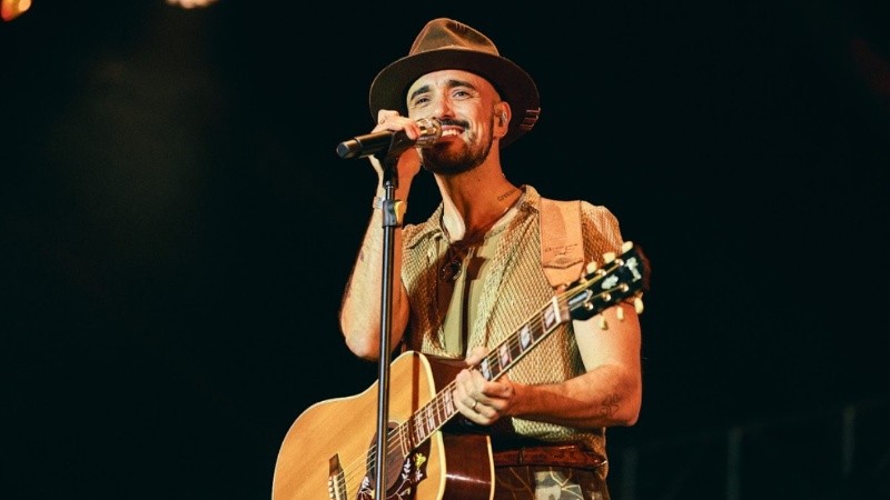 El cantante Abel Pintos.