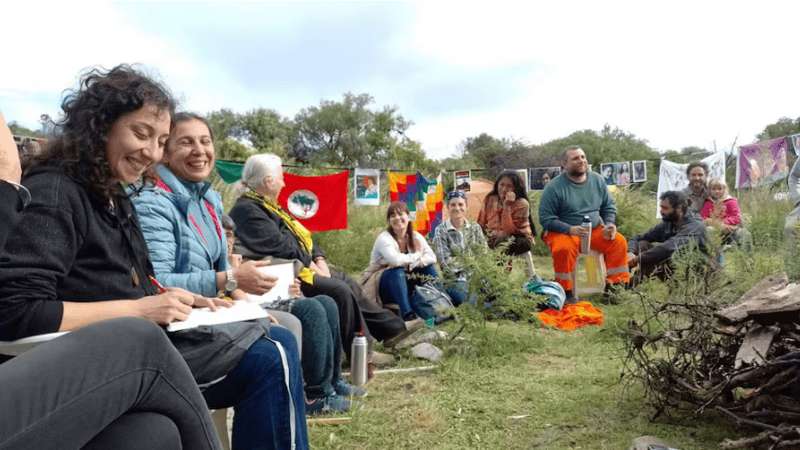 Una imagen del rodaje de la película en Villa Giardino, donde nació Alina.