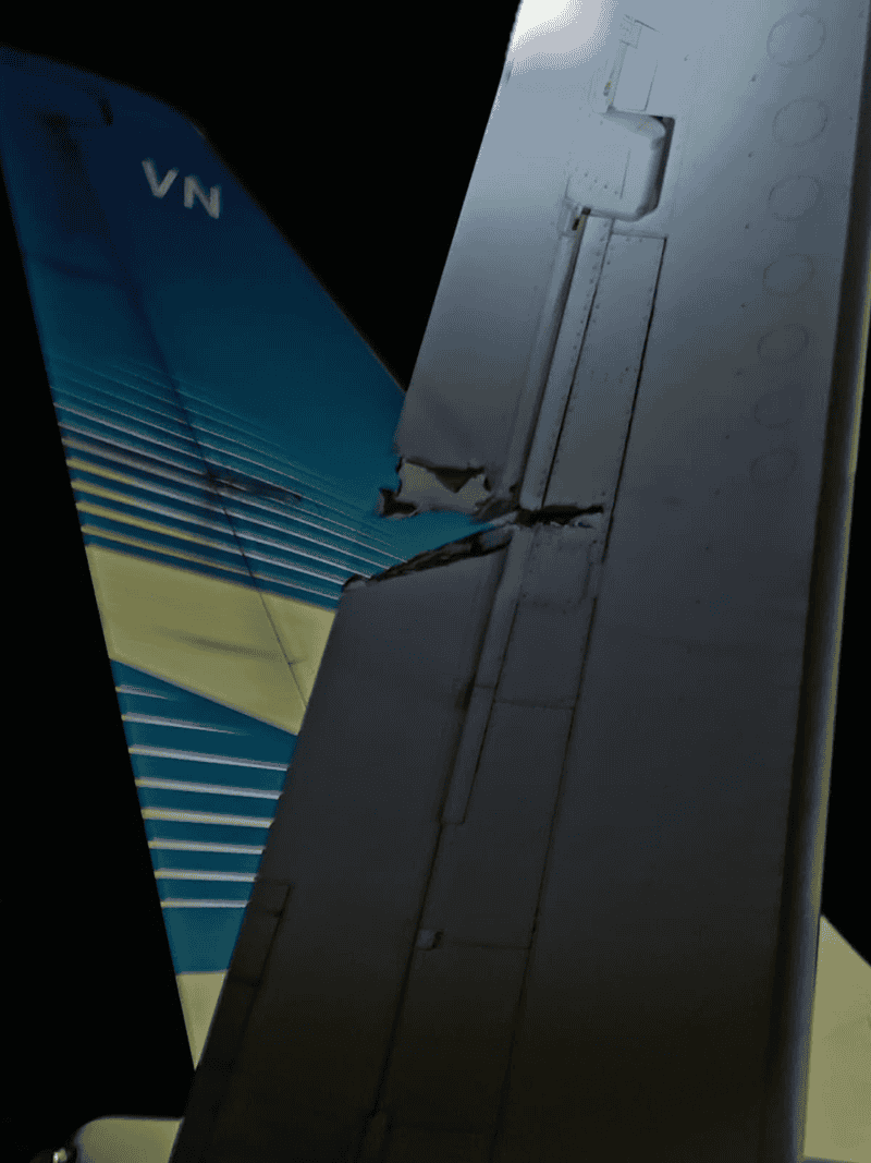 &nbsp;Los daños ocasionados en la aeronave.