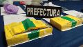 La cocaína incautada por Prefectura.