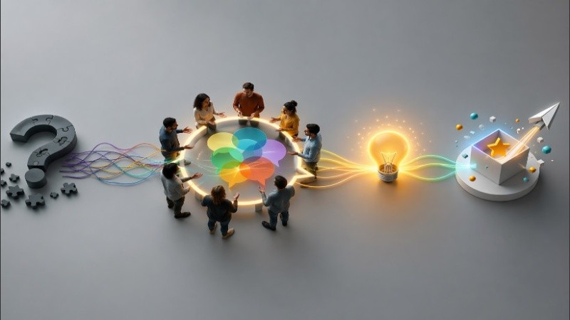 La idea es una parte, la comunicación otra ogual de importante.