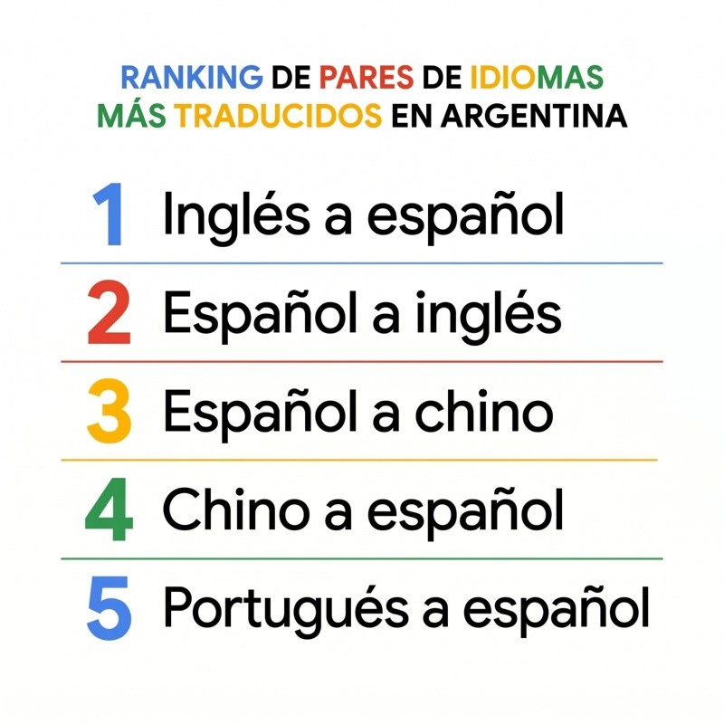 &nbsp;Las traducciones más usadas en Argentina.