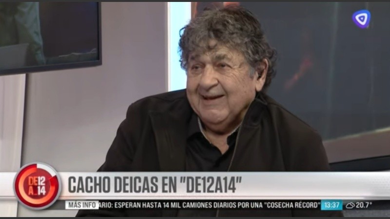 El artista estuvo en De 12 a 14