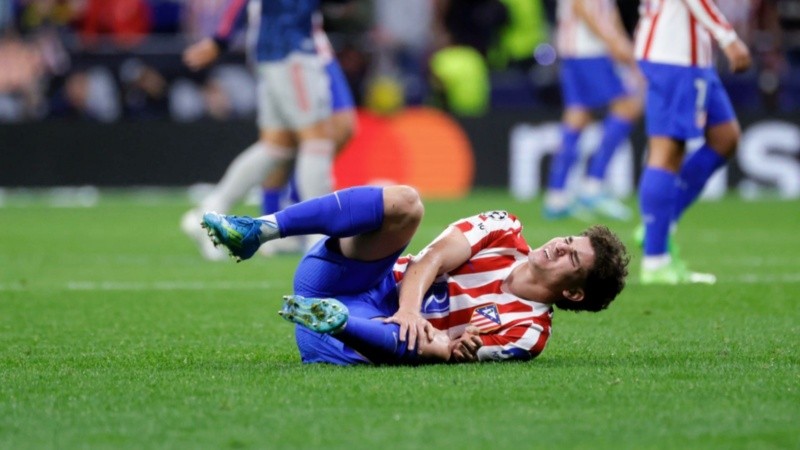 El gesto de dolor de la Araña que alertó a todos en Argentina. (EFE)