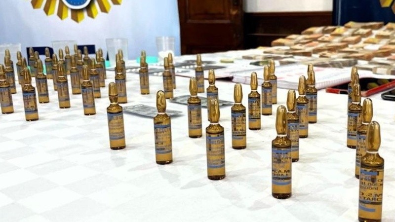 Las ampollas quedaron incautadas. (archivo)