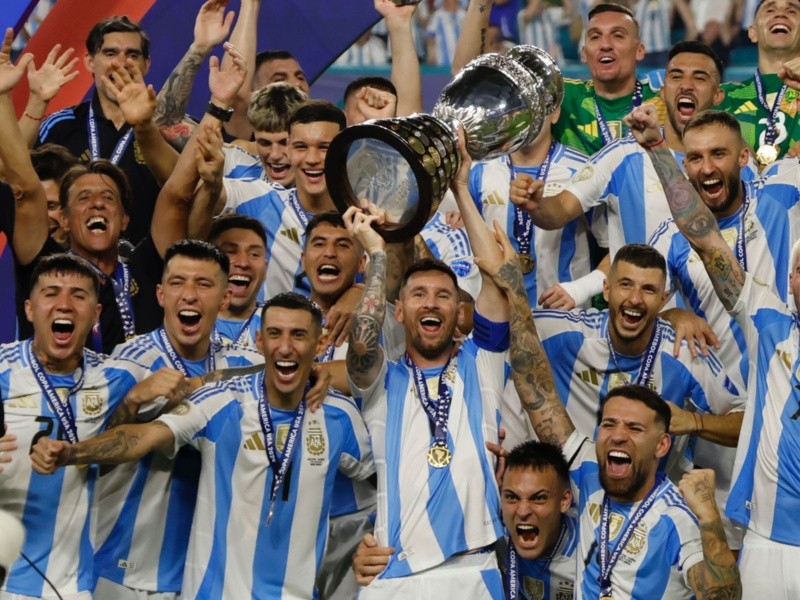 &nbsp;la foto más esperada siempre: Argentina campeón 