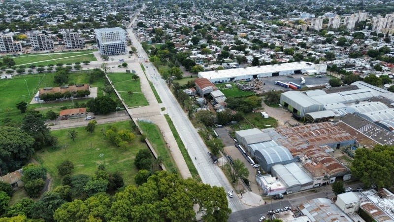 La obra abarca unos 1.700 metros entre Lamadrid y bulevar Seguí.