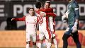 Abaldo abrió el partido y el Rojo celebra estar en octavos.