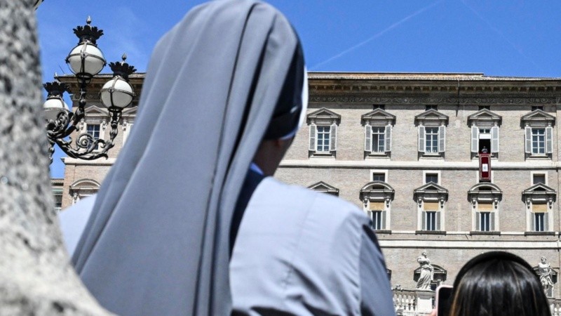 El papa este domingo durante