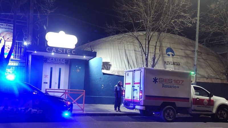 La pileta donde murió el joven de 25 años.