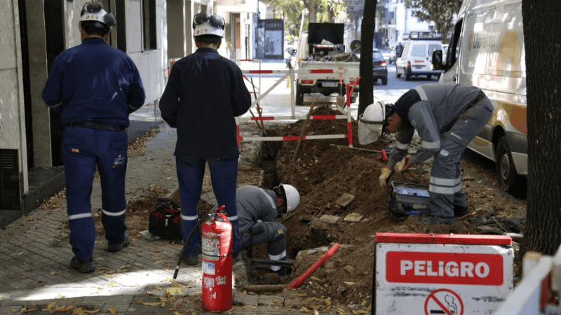Litoral Gas solucionó el desperfecto al rato. (Alan Monzón/Rosario3)