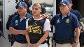 Jony Janzen Valverde Victoriano, más conocido como “Pequeño J”, y acusado por el triple crimen narco, arribó este lunes. Foto EFE