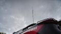La antena de la que cayó el obrero en la zona sur de Rosario (Alan Monzón/Rosario3)