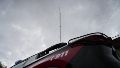 La antena de la que cayó el obrero en la zona sur de Rosario (Alan Monzón/Rosario3)