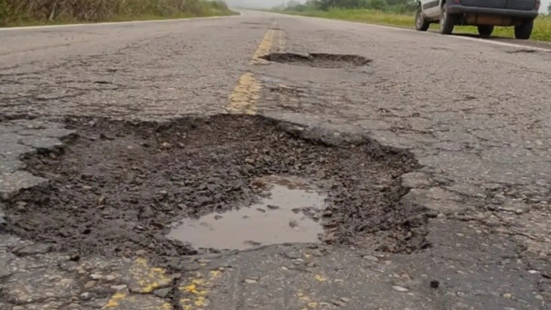 El estado de la Ruta Nacional 34.