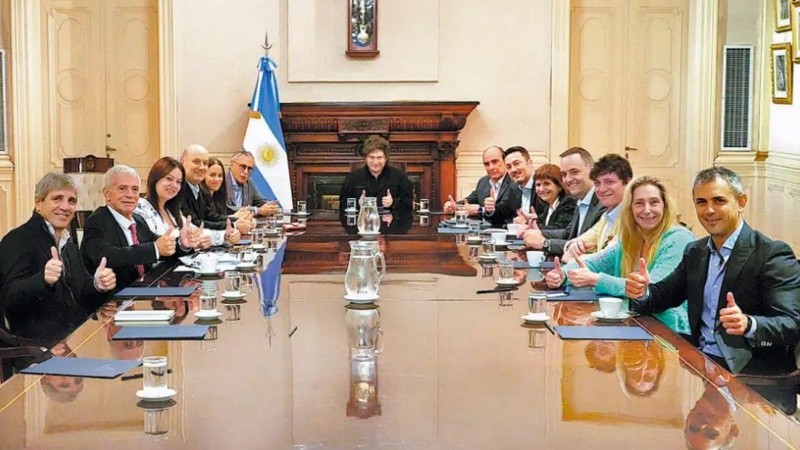 Una de las primeras reuniones de Gabinete de este 2026 (Presidencia).