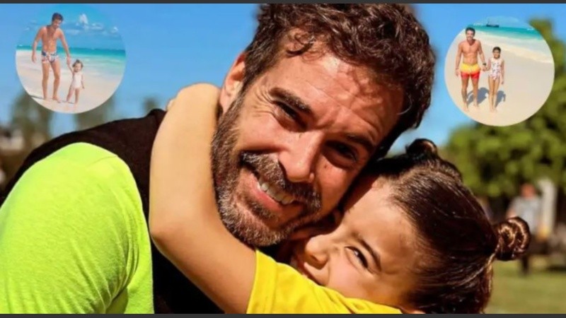 El actor junto a su hija
