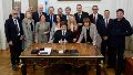 Todo el Gabinete junto a Manuel Adorni.