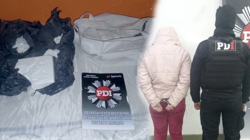 Noelia F., fue detenida en la calle Florida al 200.